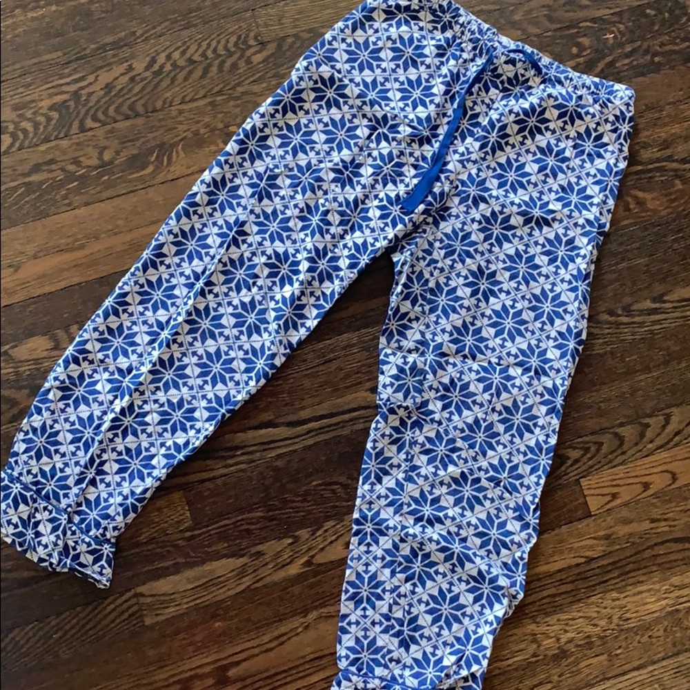 Lands End Pajama Pants Snowflake